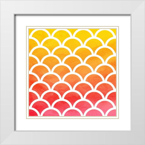 Bright hills reversed White Modern Wood Framed Art Print with Double Matting by Grey, Jace