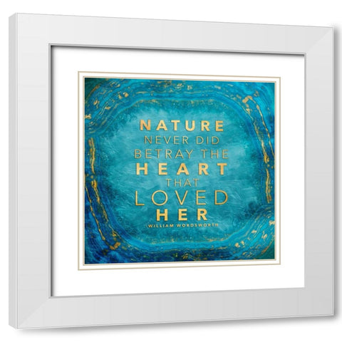 Nature Loyalty White Modern Wood Framed Art Print with Double Matting by Grey, Jace