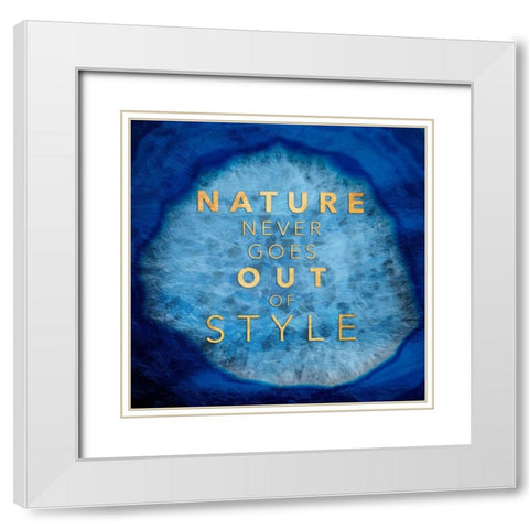 Nature Style White Modern Wood Framed Art Print with Double Matting by Grey, Jace