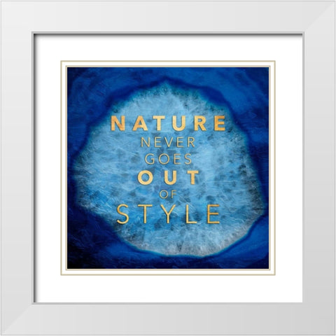 Nature Style White Modern Wood Framed Art Print with Double Matting by Grey, Jace