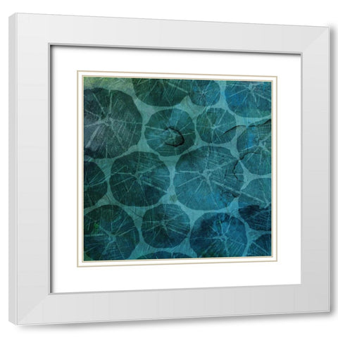 Sea Galaxy White Modern Wood Framed Art Print with Double Matting by Grey, Jace
