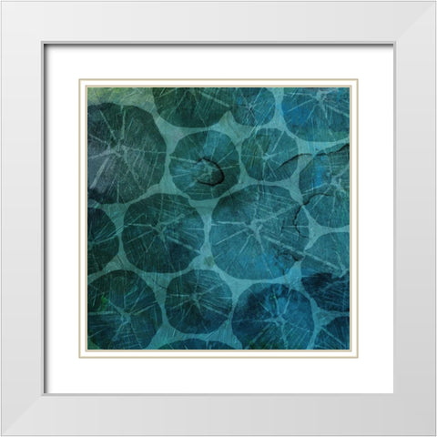 Sea Galaxy White Modern Wood Framed Art Print with Double Matting by Grey, Jace