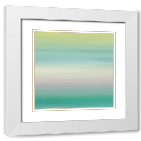 Calm Sea Breeze White Modern Wood Framed Art Print with Double Matting by Grey, Jace