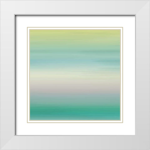 Calm Sea Breeze White Modern Wood Framed Art Print with Double Matting by Grey, Jace