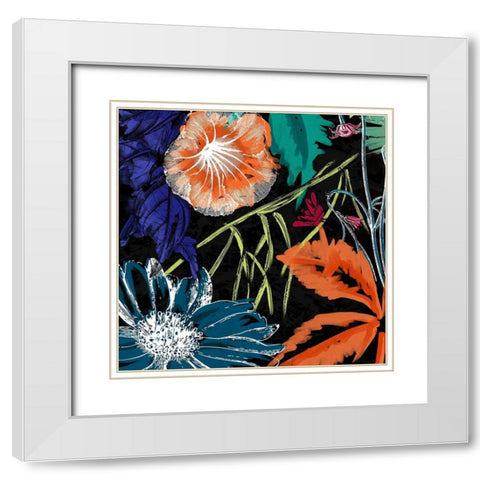 Tropical Forest White Modern Wood Framed Art Print with Double Matting by Grey, Jace