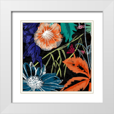 Tropical Forest White Modern Wood Framed Art Print with Double Matting by Grey, Jace