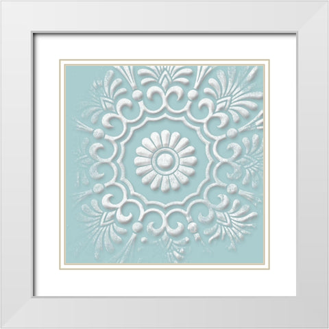Floral Pop One White Modern Wood Framed Art Print with Double Matting by Grey, Jace