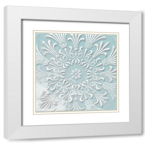 Floral Pop Two White Modern Wood Framed Art Print with Double Matting by Grey, Jace