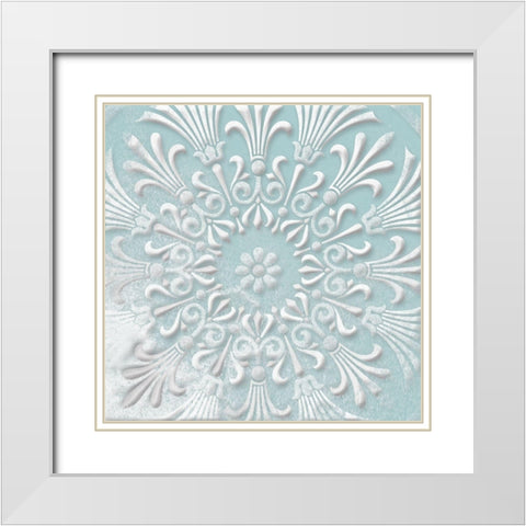 Floral Pop Two White Modern Wood Framed Art Print with Double Matting by Grey, Jace