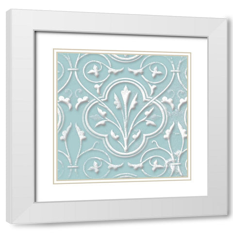 Floral Pop Three White Modern Wood Framed Art Print with Double Matting by Grey, Jace