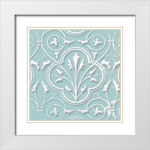 Floral Pop Three White Modern Wood Framed Art Print with Double Matting by Grey, Jace