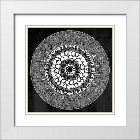 One Cell White Modern Wood Framed Art Print with Double Matting by Grey, Jace