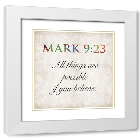 All Things Are White Modern Wood Framed Art Print with Double Matting by Grey, Jace