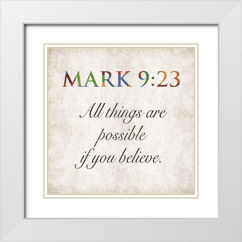 All Things Are White Modern Wood Framed Art Print with Double Matting by Grey, Jace
