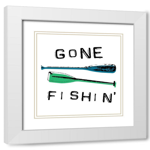 Gone White Modern Wood Framed Art Print with Double Matting by Grey, Jace