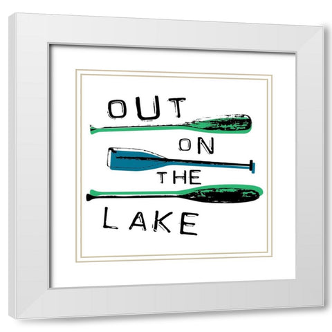Out White Modern Wood Framed Art Print with Double Matting by Grey, Jace