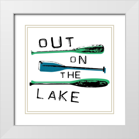 Out White Modern Wood Framed Art Print with Double Matting by Grey, Jace