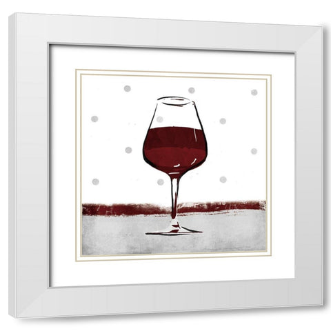 Single White Modern Wood Framed Art Print with Double Matting by Grey, Jace