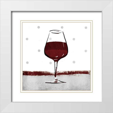 Single White Modern Wood Framed Art Print with Double Matting by Grey, Jace
