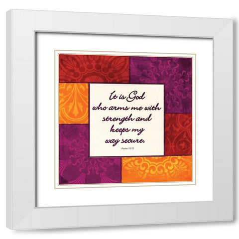 It Is God White Modern Wood Framed Art Print with Double Matting by Grey, Jace