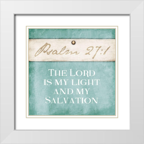 Salvation Sea Foam White Modern Wood Framed Art Print with Double Matting by Grey, Jace