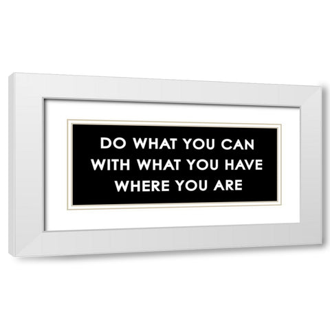 Where You Are White Modern Wood Framed Art Print with Double Matting by Grey, Jace