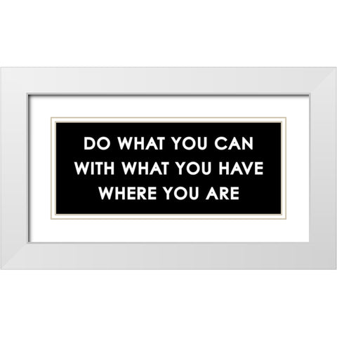 Where You Are White Modern Wood Framed Art Print with Double Matting by Grey, Jace