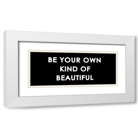 Beautiful White Modern Wood Framed Art Print with Double Matting by Grey, Jace