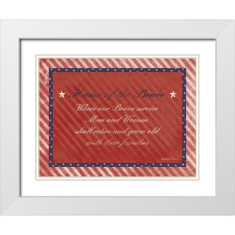 USA White Modern Wood Framed Art Print with Double Matting by Grey, Jace