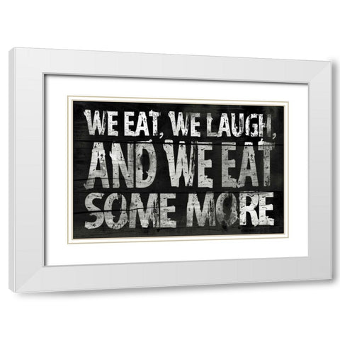 Kitchen White Modern Wood Framed Art Print with Double Matting by Grey, Jace