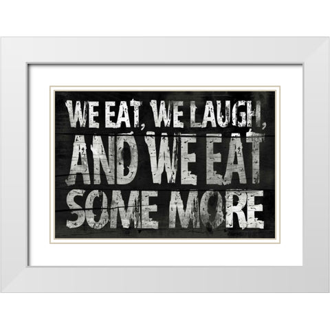 Kitchen White Modern Wood Framed Art Print with Double Matting by Grey, Jace