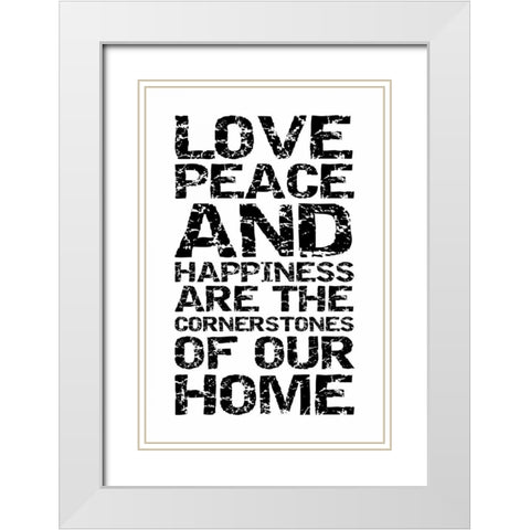 Cornerstones Clean White Modern Wood Framed Art Print with Double Matting by Grey, Jace