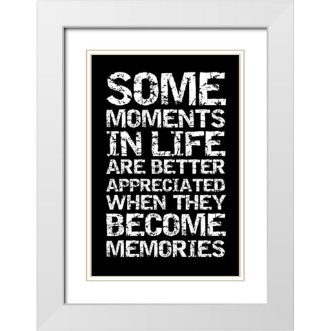 Memories Clean White Modern Wood Framed Art Print with Double Matting by Grey, Jace
