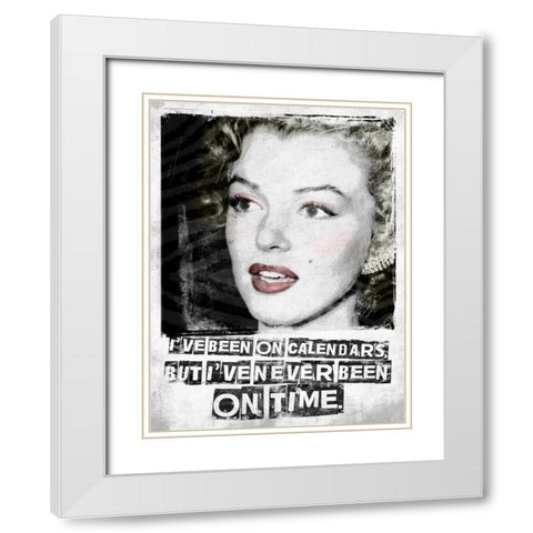 Monroe 2 White Modern Wood Framed Art Print with Double Matting by Grey, Jace