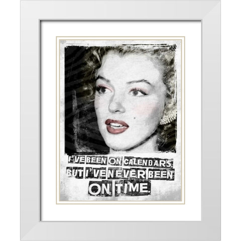 Monroe 2 White Modern Wood Framed Art Print with Double Matting by Grey, Jace