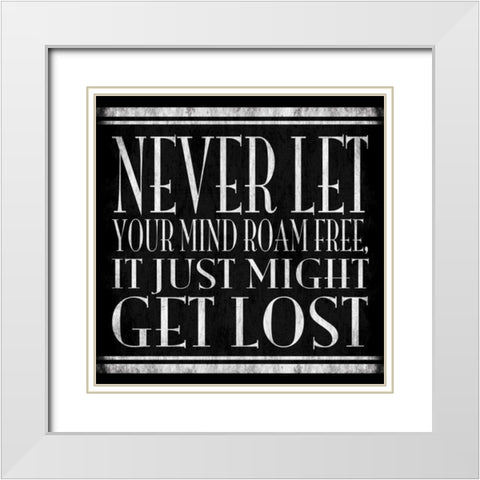 Mind Game White Modern Wood Framed Art Print with Double Matting by Grey, Jace