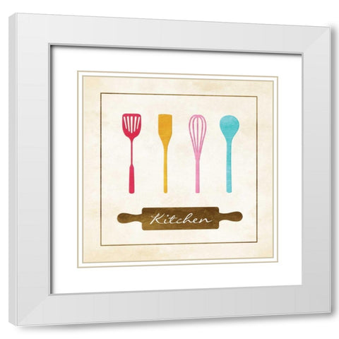 Kitchen Essentials Mate White Modern Wood Framed Art Print with Double Matting by Grey, Jace