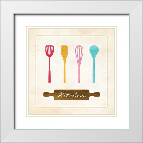 Kitchen Essentials Mate White Modern Wood Framed Art Print with Double Matting by Grey, Jace