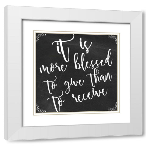 It Is White Modern Wood Framed Art Print with Double Matting by Matic, Jelena