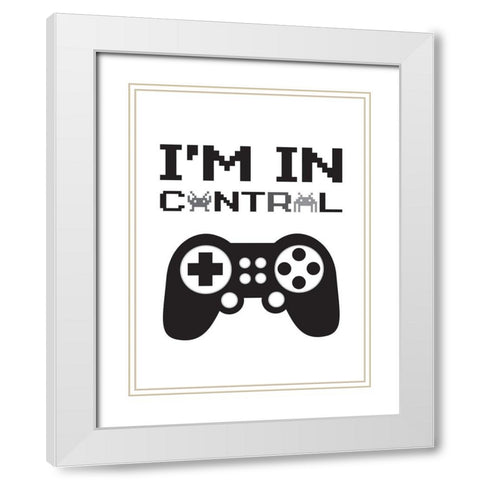 Im In Control 2 White Modern Wood Framed Art Print with Double Matting by McCully, Jennifer