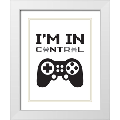 Im In Control 2 White Modern Wood Framed Art Print with Double Matting by McCully, Jennifer