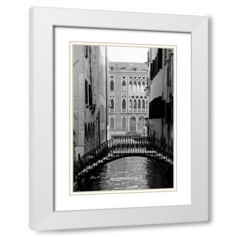 Cinque calli di Venezia 1 White Modern Wood Framed Art Print with Double Matting by Grey, Jace