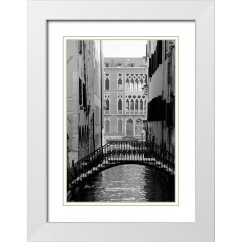 Cinque calli di Venezia 1 White Modern Wood Framed Art Print with Double Matting by Grey, Jace