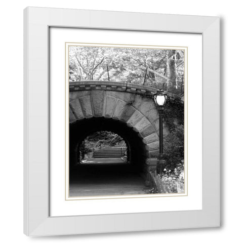 Under The Bridge White Modern Wood Framed Art Print with Double Matting by Pica, Jeff