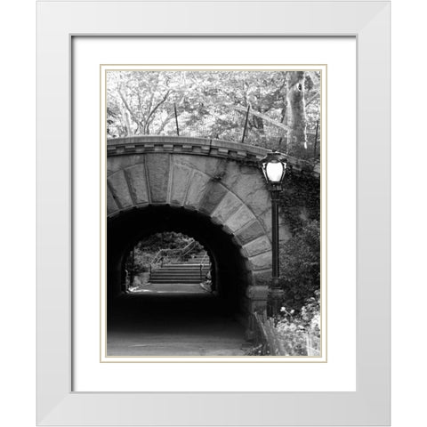 Under The Bridge White Modern Wood Framed Art Print with Double Matting by Pica, Jeff