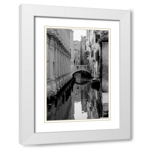 Cinque calli di Venezia 2 White Modern Wood Framed Art Print with Double Matting by Grey, Jace