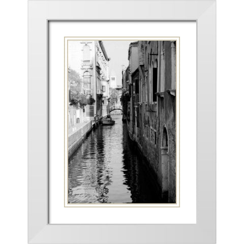 Cinque calli di Venezia 3 White Modern Wood Framed Art Print with Double Matting by Grey, Jace