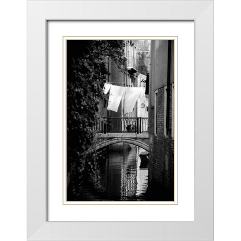 Cinque calli di Venezia 4 E White Modern Wood Framed Art Print with Double Matting by Grey, Jace
