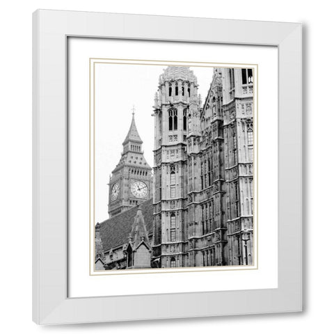 London Natural History Museum White Modern Wood Framed Art Print with Double Matting by Grey, Jace