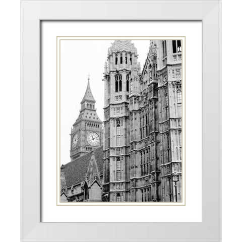 London Natural History Museum White Modern Wood Framed Art Print with Double Matting by Grey, Jace